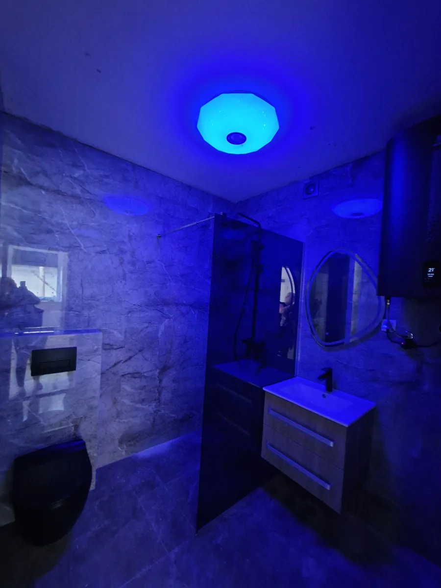 RGB blue lighting - ICONIC Real Estate